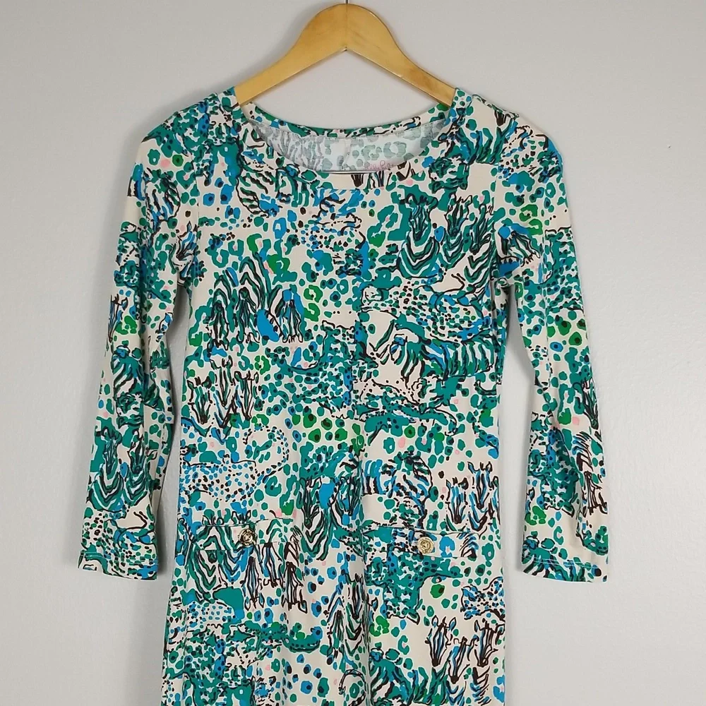 Lilly Pulitzer Corine Sea Oat Escapades Dress XS - Picture 10 of 14